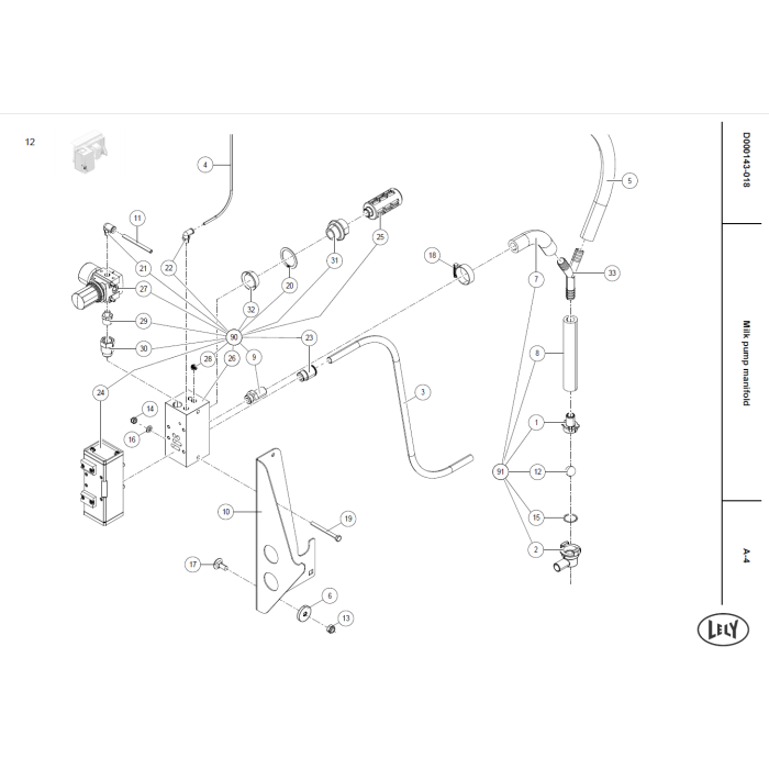 Kontraventil inkl. slange og y-stykke