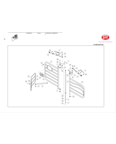 Rørholder DN32/42,4 RF