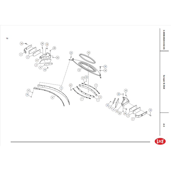 Skraberblad Kant-Lige (Udvendig)