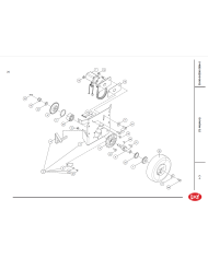 Motor inkl 1/2" tandhjul og kæde - Type 2