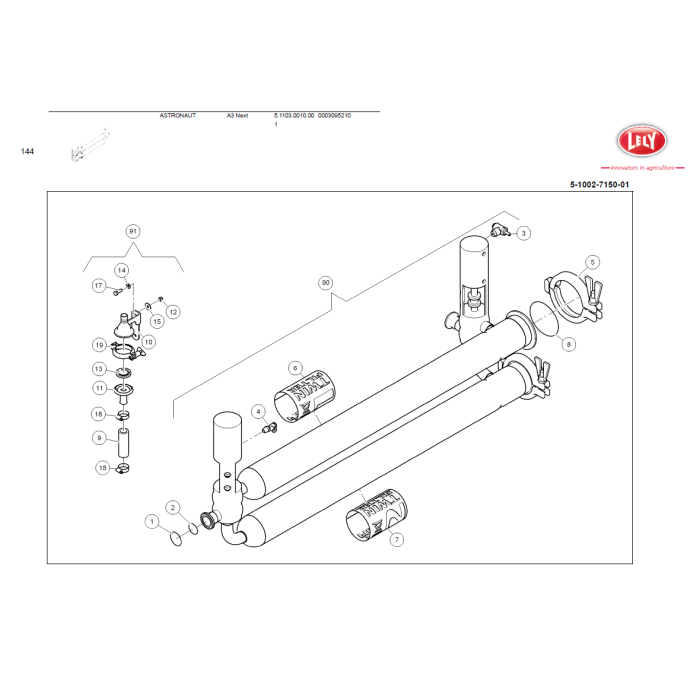 Tri-clamp 2½"