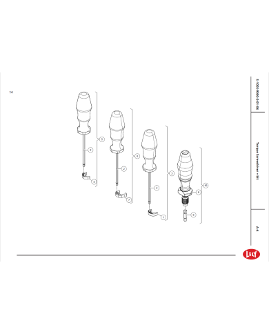 Skruetrækker Torx m. Bit For SAC M12 Kabel Ø15