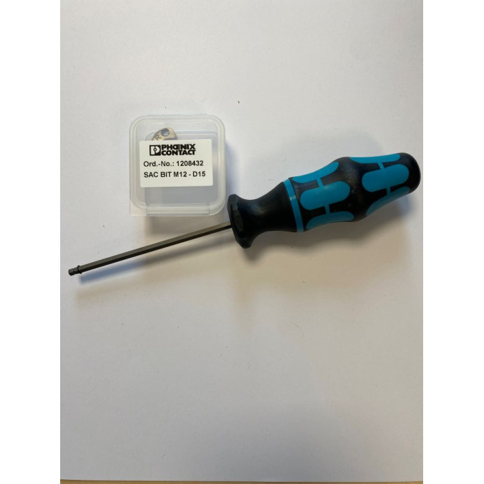 Skruetrækker Torx m. Bit For SAC M12 Kabel Ø15