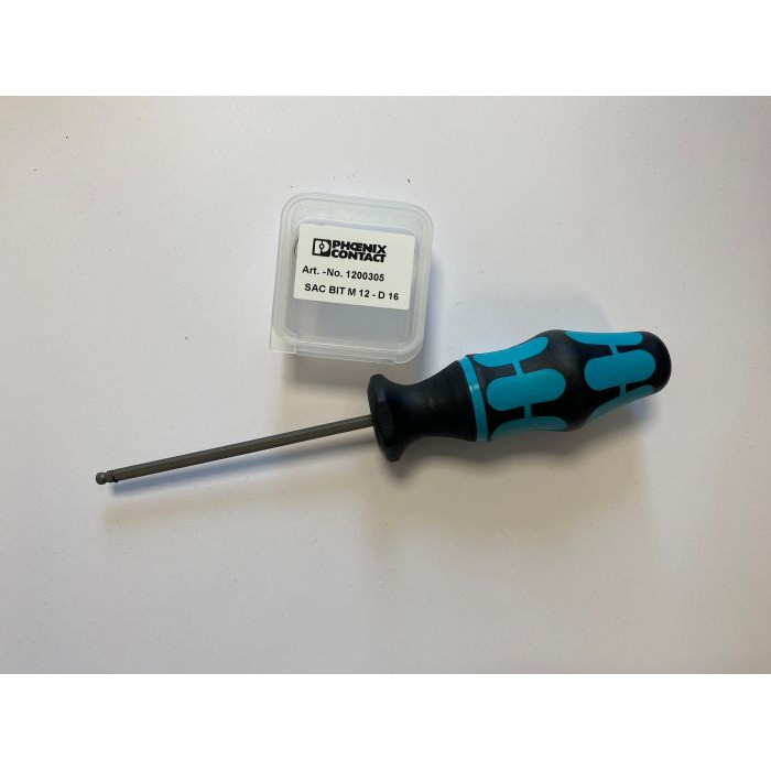 Skruetrækker Torx m. Bit For SAC M12 Kabel Ø16