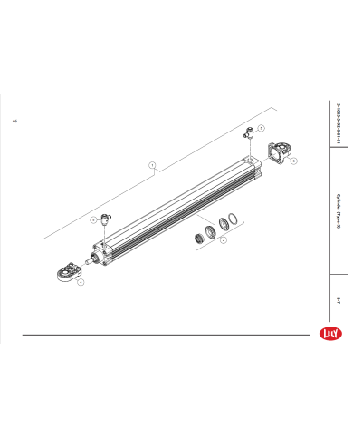 Endebeslag Ø40 Sort