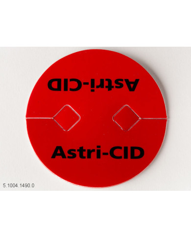 Mærkat Astri-Cid Rød