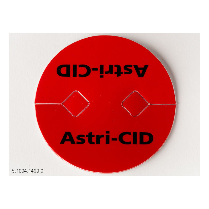 Mærkat Astri-Cid Rød