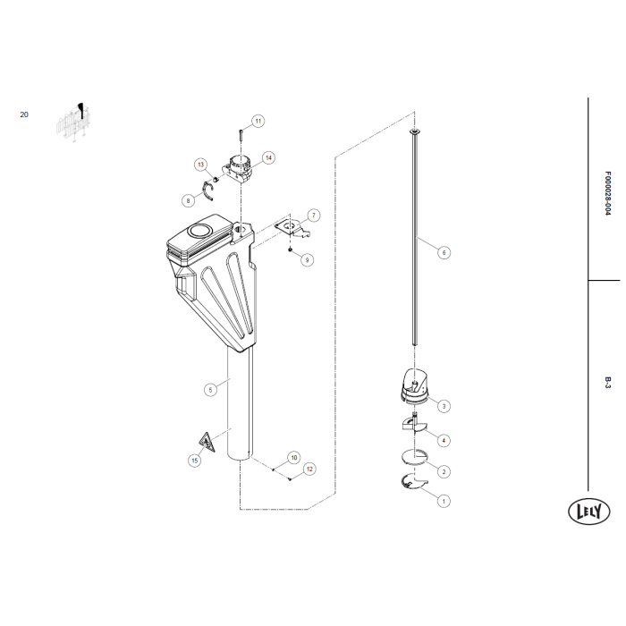 Motor semiroterende 180°  Cosmix